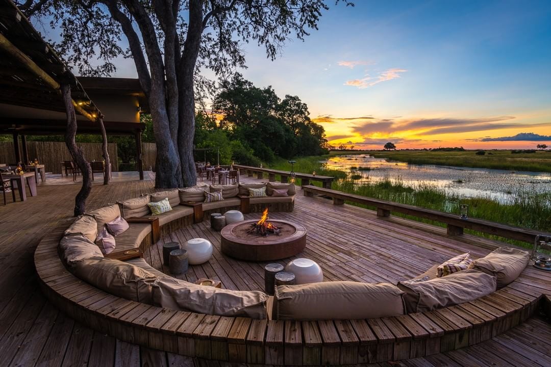 Kings Pool a luxurious safari camp in the north-eastern region of the Okavango Delta bordering the world-famous Chobe National Park Botswana