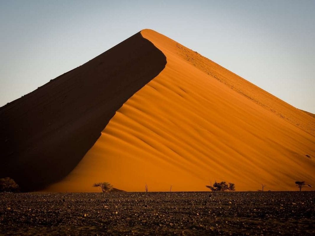 Big Daddy with sunset setting - Namibia