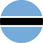 Botswana Flag round png format